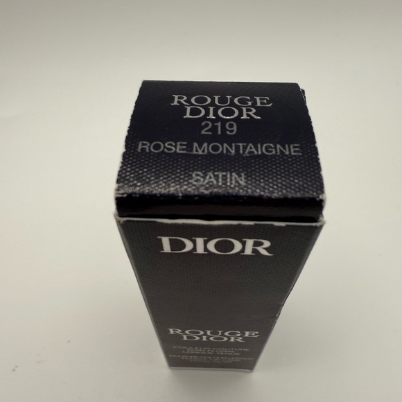NEW Dior Rouge Satin Lipstick - 219 Rose Montaigne - Picture 3 of 4